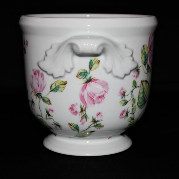 Vintage Vista Alegre Planter | Made in Portugal | Footed Planter with Ha… - Picture 2 of 15